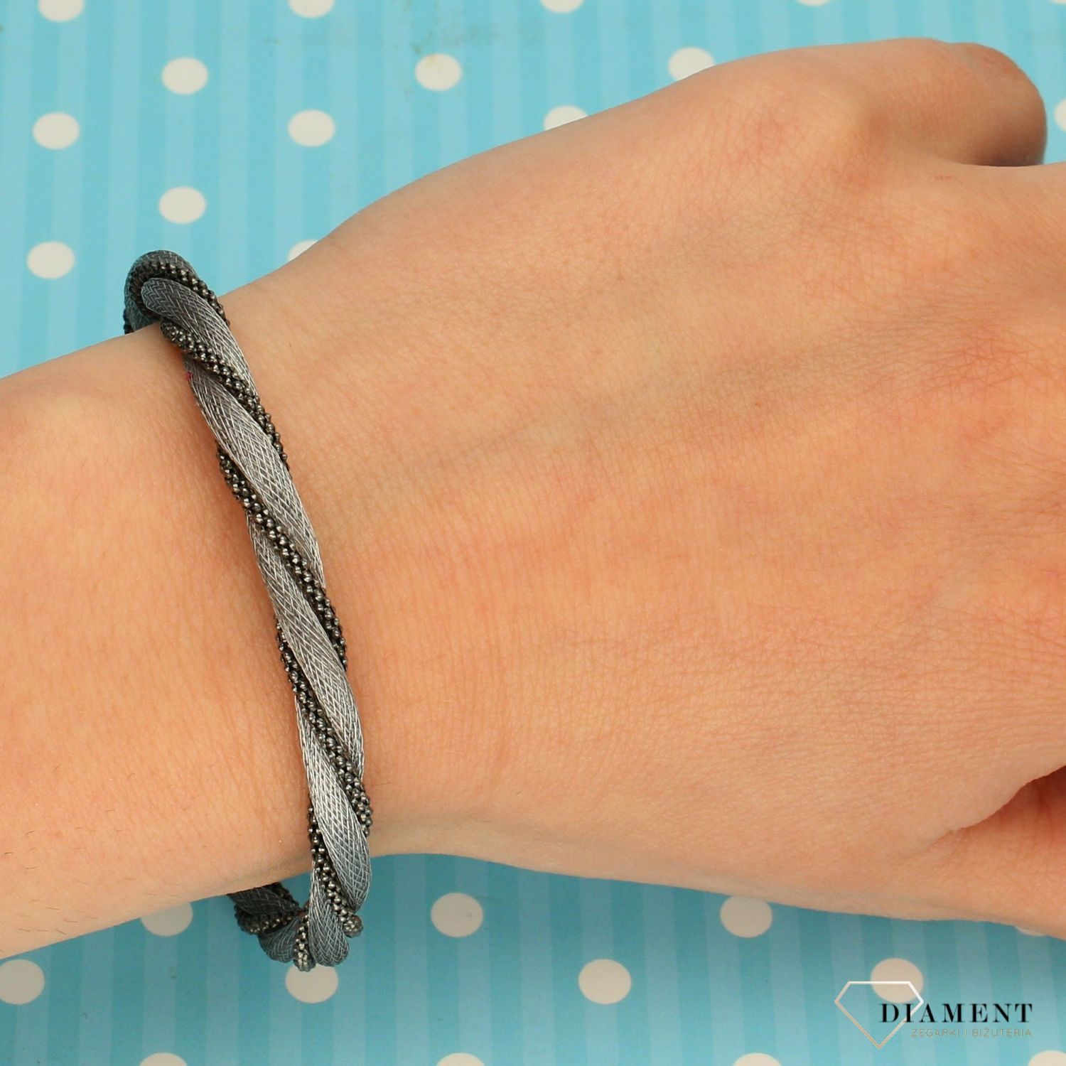 Srebrna bransoletka w dwóch odcieniach srebra  (1).jpg